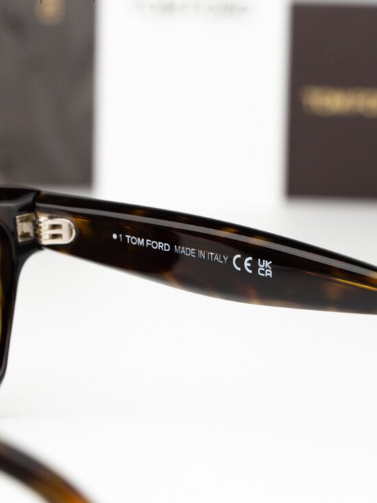 Tom Ford MIKEL Women Sunglasses Havana Brown Polarized Rectangle FT1085 52H NEW main image 9